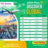 Multiple Destination global esim plan 130 areas